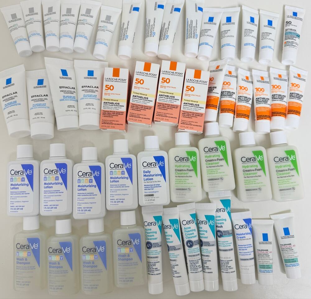 50-Piece CeraVe + La Roche-Posay Travel Size Bundle